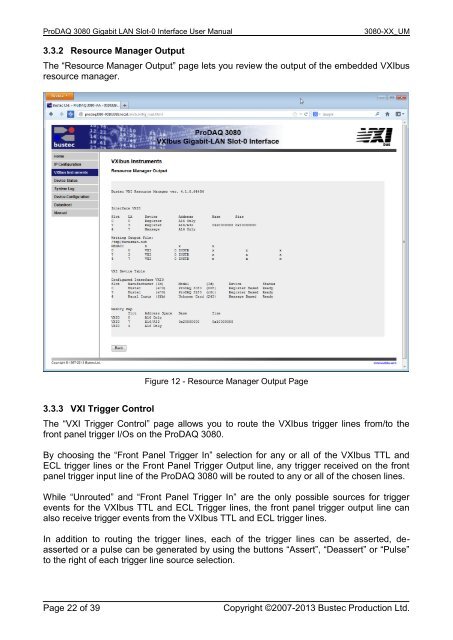 ProDAQ 3020 User Manual - Bustec