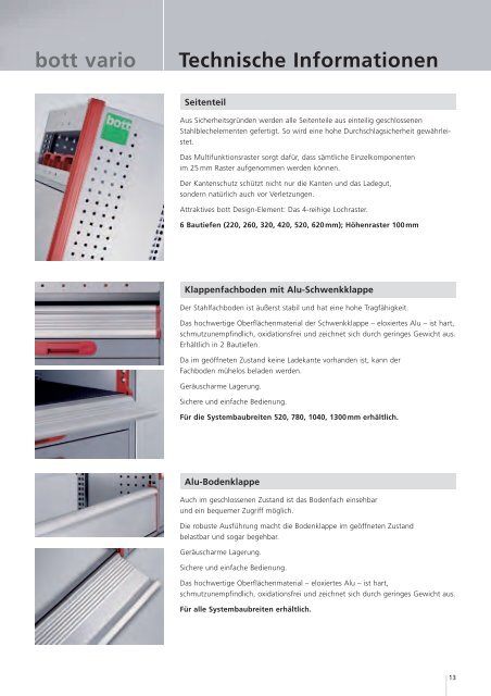 bott vario - Schneider Fahrzeugeinrichtungs GmbH