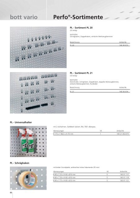 bott vario - Schneider Fahrzeugeinrichtungs GmbH