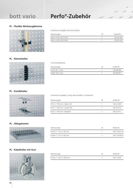 bott vario - Schneider Fahrzeugeinrichtungs GmbH