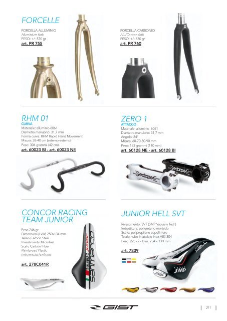 Gist italian professional bike - wear - accessories