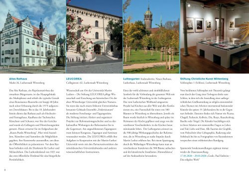 Urlaubsmagazin Lutherstadt Wittenberg 2019