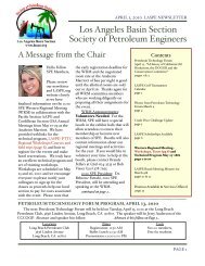 April 2010 - Los Angeles Society of Petroleum Engineers