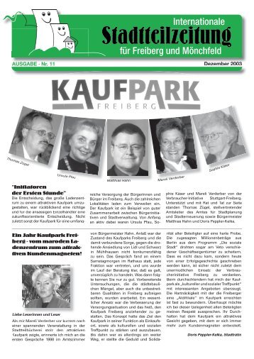 Ausgabe 11 - BÃ¼rgerverein Freiberg und MÃ¶nchfeld eV