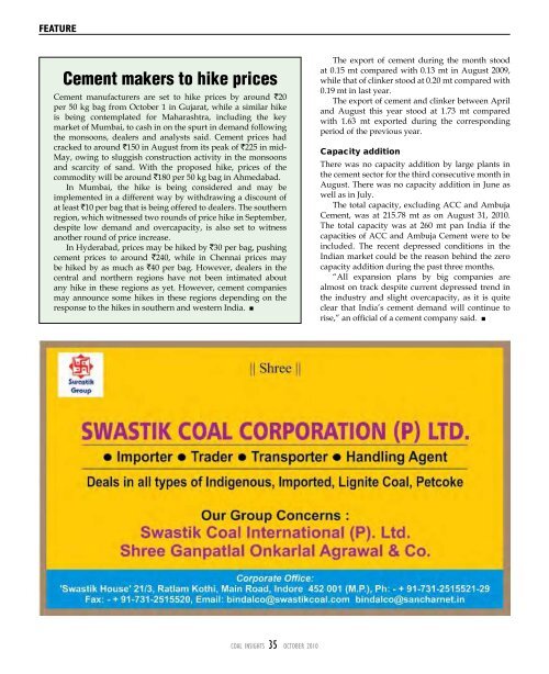 India's largest coal handling agency - Mjunction