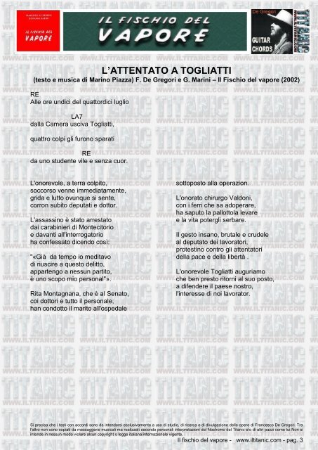 Il fischio del vapore - www.iltitanic.com - pag. 1