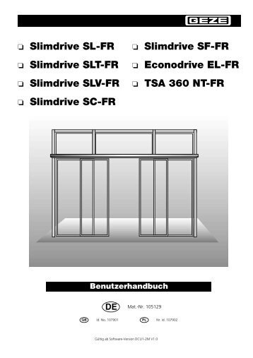 Slimdrive SL-FR - Dodel Metallbau GmbH