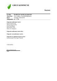 Saksliste - Grue kommune
