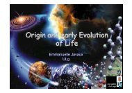 Origin and early Evolution of Life