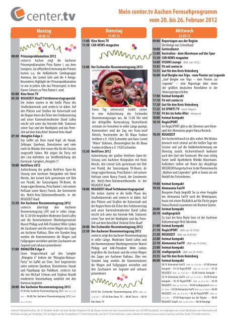 Fersehprogramm Fersehprogramm