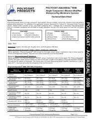 POLYCO AT - AQUA SEAL 5000 - Polycoat Products