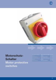 Motorschutz- Schalter Motor protective switches - Eltron