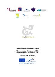 Inhalte des E-Learning Kurses âIntegriertes Management ... - Projects