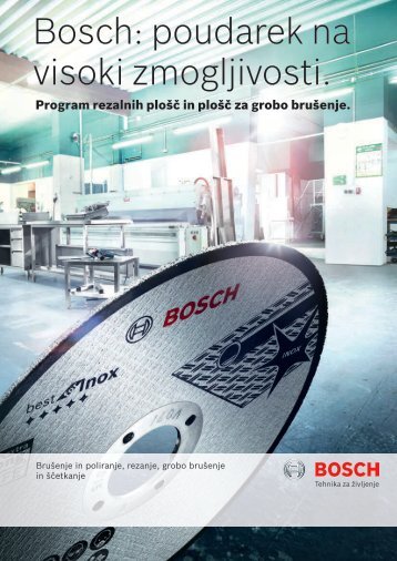 Bosch: poudarek na visoki zmogljivosti.