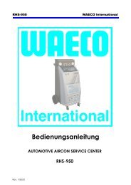 Bedienungsanleitung - WAECO - AirCon Service