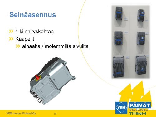 Kuuma uutuus Vacon 100 Motor Mountable - VEM motors Finland Oy