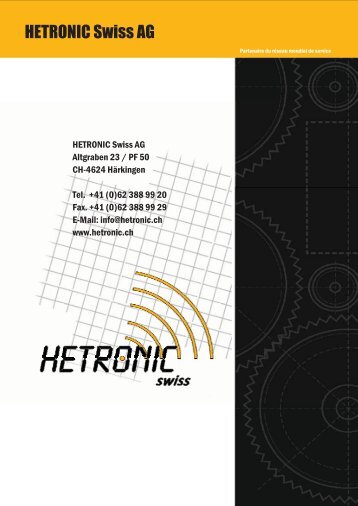 HETRONIC Swiss AG