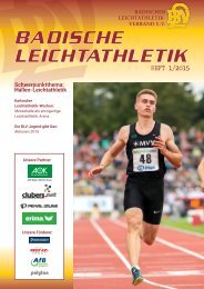 Badische Leichtathletik - HEFT 1/2015