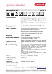 Technical Data Sheet - ADLER - Lacke