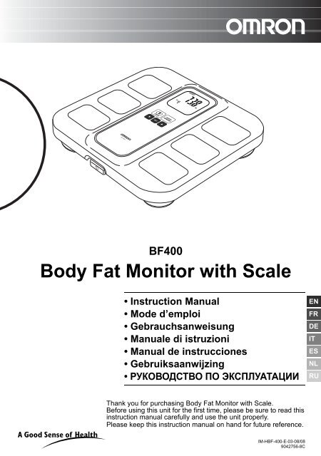 Instruction Manual - Omron Healthcare