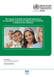 The impact of health and health behaviours on ... - PHE Canada