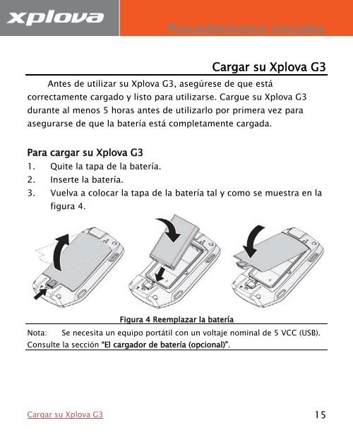 Manual del usuario - Xplova