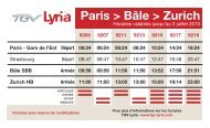 Paris > BÃ¢le > Zurich - TGV Lyria