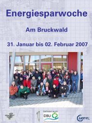 Energiesparwoche Am Bruckwald - Gertec