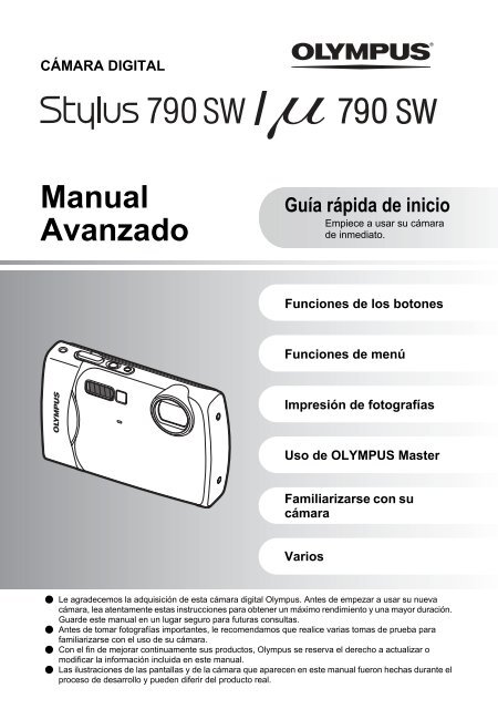 Stylus 790 SW - Manual Avanzado - Olympus