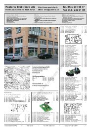 Pusterla Elektronik AG Tel. 044 / 241 56 77 Fax 044 / 242 01 04