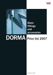 Glass fittings and accessories