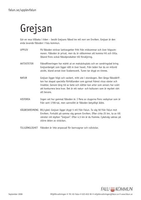 Grejsan – karta för utskrift (pdf 1,3 MB) - Falu Kommun