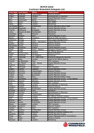 MIPIM 10 - C&W Delegate List