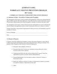 [company name] workplace violence prevention program - HRInsider