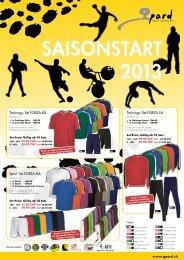 Flyer Saisonstart 2013 - Swiss Sportsystem