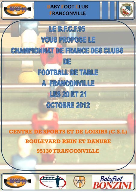 baby foot club franconville centre de sports et de loisirs (csl)