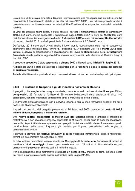 Rapporto annuale di monitoraggio della mobilitÃ  e del trasporto in ...