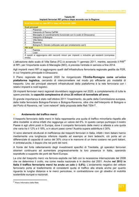 Rapporto annuale di monitoraggio della mobilitÃ  e del trasporto in ...