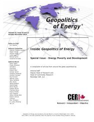 See Fatih Birol's interview published in Geopolitics - World Energy ...
