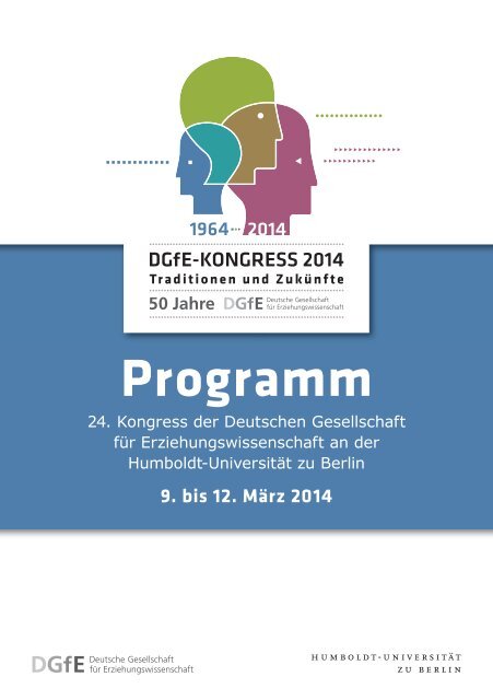 Programmheft Fassung vom 2014 Dezember - 10. DGfE-Kongress