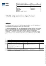 Criticality safety calculations of disposal canisters - SKB