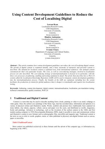 Typing Instructions For IEEE SMC'05 Paper Submissions - CNGL