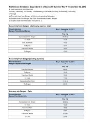 Preliminary timetables Sognefjord in a NutshellÂ® Summer May 1 ...