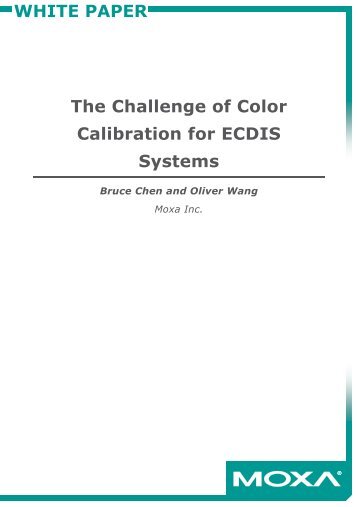 The Challenge of Color Calibration for ECDIS Systems - Modelec