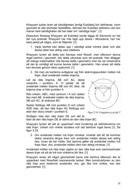 Omar Khayyams matematiska arbete