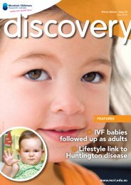 Issue 34, June 2010 - Murdoch Childrens Research Institute