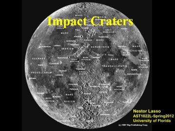 2 Impact craters - University of Florida