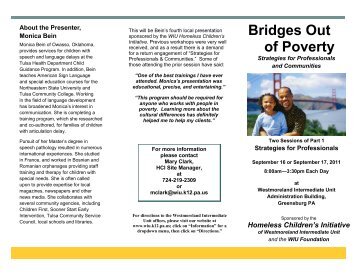 Bridges Out of Poverty - Strengthening Families Toolkit