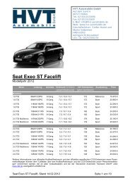 Seat Exeo ST Facelift - HVT Automobile GmbH