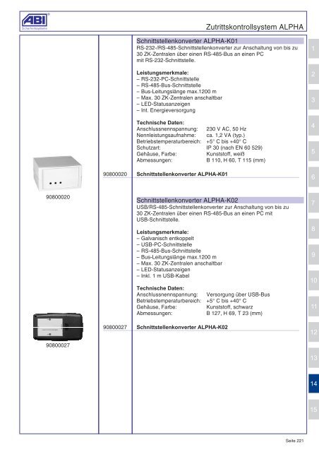 Produktkatalog 2008/2009 - ABI Sicherheitssysteme GmbH